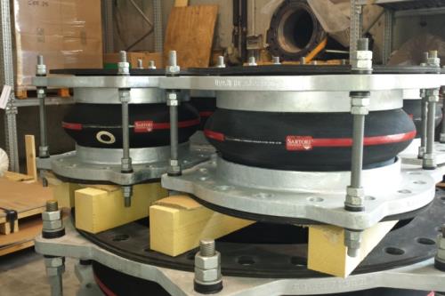 Rubber expansion joint: round | Sartori Expansion Joints