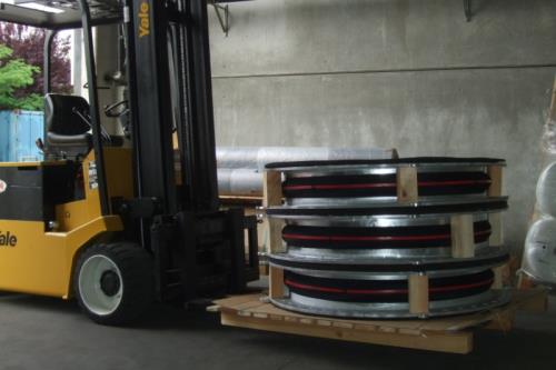 Rubber round expansion joints | Sartori Expansion Joints