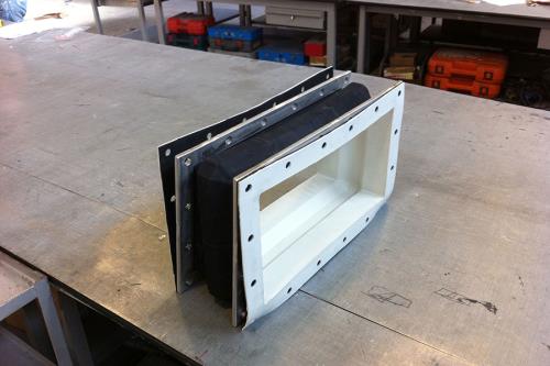 Rubber rectangular expansion joints | Sartori Expansion Joints