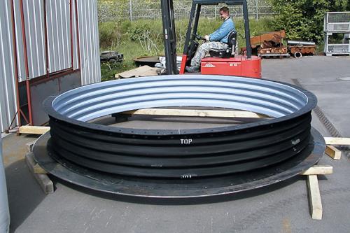 Rubber round expansion joints | Sartori Expansion Joints