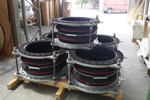 Rubber round expansion joints | Sartori Expansion Joints