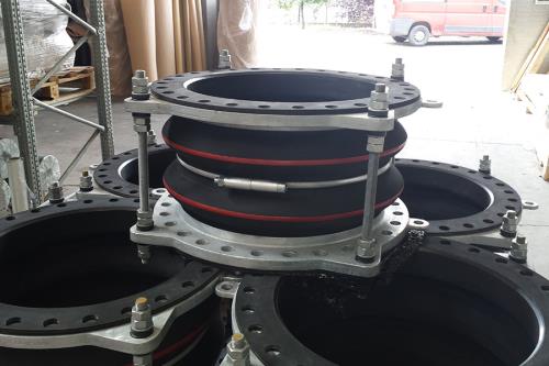 Rubber round expansion joints | Sartori Expansion Joints