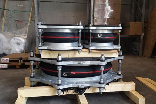 Rubber round expansion joints | Sartori Expansion Joints
