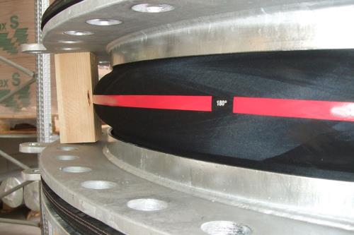 Rubber round expansion joints | Sartori Expansion Joints