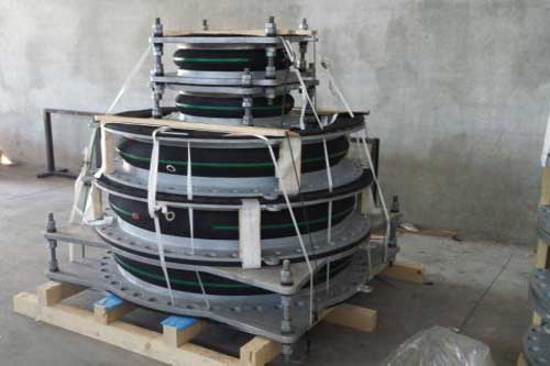 Rubber round expansion joints | Sartori Expansion Joints