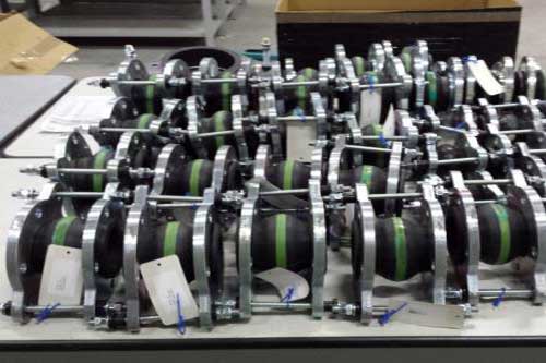 Rubber round expansion joints | Sartori Expansion Joints